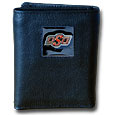Oklahoma State Cowboys Leather Tri-fold Wallet